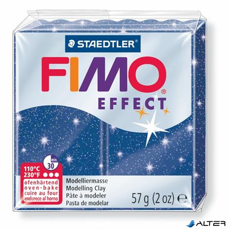 Gyurma, 57 g, égethető, FIMO "Effect", csillámos kék