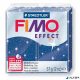 Gyurma, 57 g, égethető, FIMO "Effect", csillámos kék