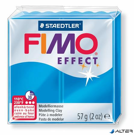 Gyurma, 57 g, égethető, FIMO "Effect", áttetsző kék