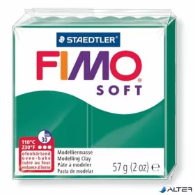   Gyurma, 56 g, égethető, FIMO "Soft", smaragdzöld