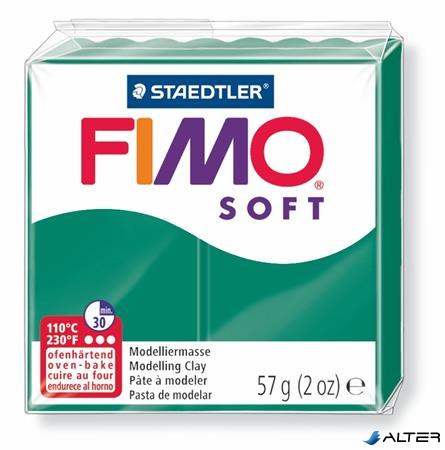 Gyurma, 56 g, égethető, FIMO "Soft", smaragdzöld