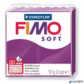 Gyurma, 57 g, égethető, FIMO "Soft", bíborlila