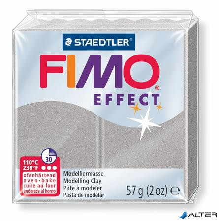Gyurma, 57 g, égethető, FIMO 'Effect', ezüst