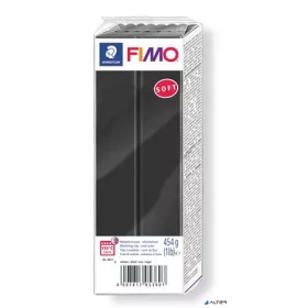 Gyurma, 454 g, égethető, FIMO "Soft", fekete