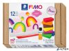 Gyurma készlet, 9x25 g, égethető, FIMO "Soft Basic", 9 különböző szín