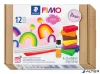 Gyurma készlet, 9x25 g, égethető, FIMO "Soft Basic", 9 különböző szín
