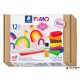 Gyurma készlet, 9x25 g, égethető, FIMO "Soft Basic", 9 különböző szín