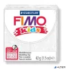 Gyurma, 42 g, égethető, FIMO "Kids", fehér