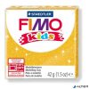 Gyurma, 42 g, égethető, FIMO "Kids", glitteres arany