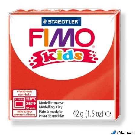 Gyurma, 42 g, égethető, FIMO 'Kids', piros