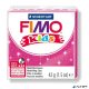 Gyurma, 42 g, égethető, FIMO 'Kids', glitteres rózsaszín