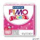 Gyurma, 42 g, égethető, FIMO "Kids", glitteres rózsaszín