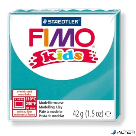 Gyurma, 42 g, égethető, FIMO "Kids", türkiz