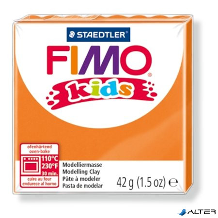 Gyurma, 42 g, égethető, FIMO "Kids", narancssárga