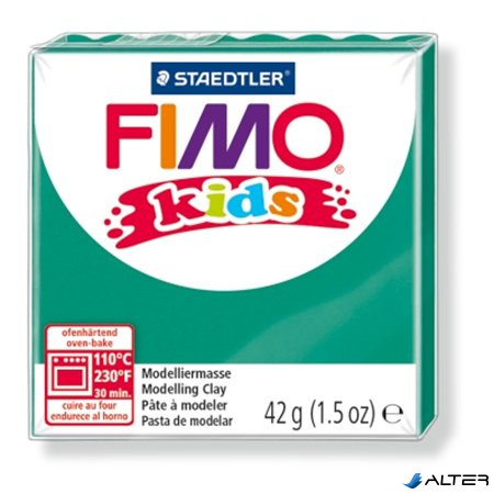 Gyurma, 42 g, égethető, FIMO "Kids", zöld