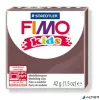 Gyurma, 42 g, égethető, FIMO "Kids", barna