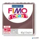Gyurma, 42 g, égethető, FIMO "Kids", barna