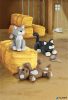 Gyurma készlet, 4x42 g, égethető, FIMO "Kids Form & Play", cicák