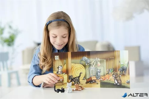 Gyurma készlet, 4x42 g, égethető, FIMO "Kids Form & Play", cicák