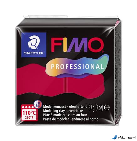 Gyurma, 57 g, égethető, FIMO "Professional", kármin