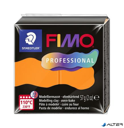 Gyurma, 57 g, égethető, FIMO "Professional", narancs