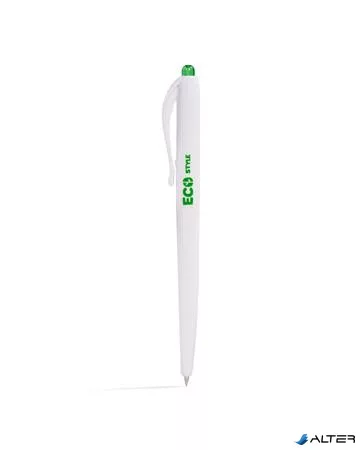 Golyóstoll, 0,25 mm, nyomógombos, FLEXOFFICE 'FO-029 Eco Style', kék