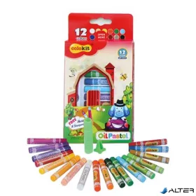   Olajpasztell kréta COLOKIT "Oil Pastel", 12 különböző szín