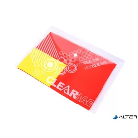   Irattartó tasak, A4, PP, patentos, 180 mikron, FLEXOFFICE 'FO-CBF05', áttetsző