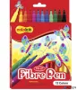 Filctoll készlet, COLOKIT "FibrePen", 12 különböző szín
