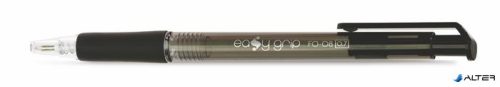 Golyóstoll, 0,4 mm, nyomógombos, FLEXOFFICE 'EasyGrip', fekete