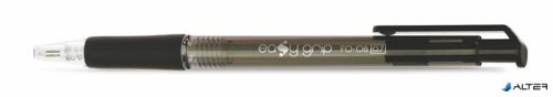 Golyóstoll, 0,4 mm, nyomógombos, FLEXOFFICE "EasyGrip", fekete