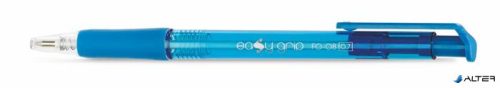 Golyóstoll, 0,4 mm, nyomógombos, FLEXOFFICE "EasyGrip", kék