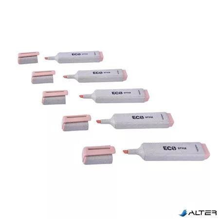 Szövegkiemelő, 1-4 mm, FLEXOFFICE 'HL05 Eco Style', narancs