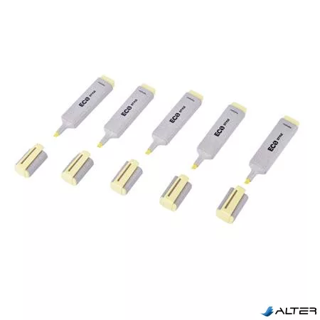 Szövegkiemelő, 1-4 mm, FLEXOFFICE 'HL05 Eco Style', sárga