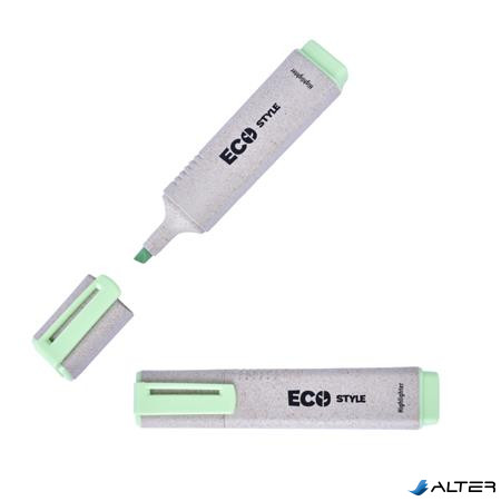 Szövegkiemelő, 1-4 mm, FLEXOFFICE "HL05 Eco Style", zöld