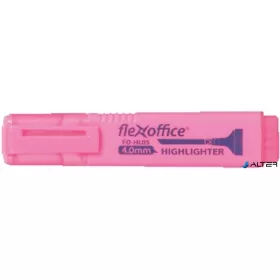   Szövegkiemelő, 1-4 mm, FLEXOFFICE "HL05", rózsaszín