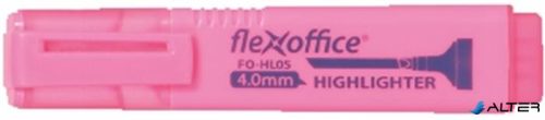 Szövegkiemelő, 1-4 mm, FLEXOFFICE 'HL05', rózsaszín
