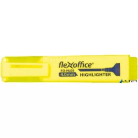 Szövegkiemelő, 1-4 mm, FLEXOFFICE "HL05", sárga