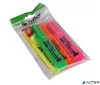 Szövegkiemelő készlet, 1-4 mm, FLEXOFFICE "HL05", 4 különböző szín