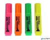 Szövegkiemelő készlet, 1-4 mm, FLEXOFFICE "HL05", 4 különböző szín