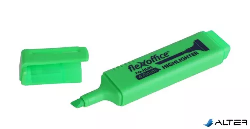 Szövegkiemelő készlet, 1-4 mm, FLEXOFFICE "HL05", 4 különböző szín
