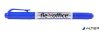 Alkoholos marker, 0,4/1,0 mm, kúpos, kétvégű, FLEXOFFICE 'PM01', kék