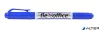 Alkoholos marker, 0,4/1,0 mm, kúpos, kétvégű, FLEXOFFICE "PM01", kék