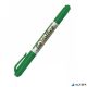 Alkoholos marker, 0,4/1,0 mm, kúpos, kétvégű, FLEXOFFICE "PM01", zöld