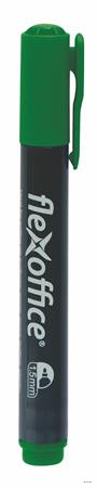 Alkoholos marker, 1,5 mm, kúpos, FLEXOFFICE 'PM03', zöld