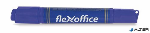 Alkoholos marker, 0,8/6,0 mm, kúpos/vágott, kétvégű, FLEXOFFICE 'PM04', kék