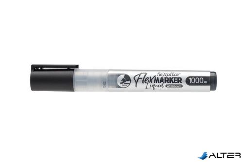 Táblamarker, 2,5 mm, kúpos, FLEXOFFICE "WB016", fekete