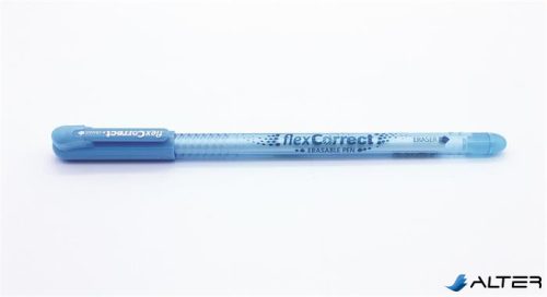 Zseléstoll, 0,25 mm, kupakos, törölhető, FLEXOFFICE "FlexCorrect", kék