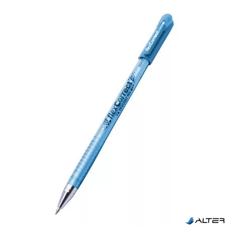 Zseléstoll, 0,25 mm, kupakos, törölhető, FLEXOFFICE 'FlexCorrect', kék