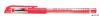 Zseléstoll, 0,2 mm, kupakos, FLEXOFFICE 'Handle', piros